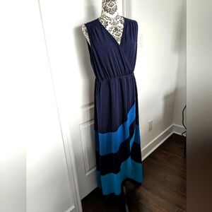 Denver Hayes sleeveless summer lounge dress, women's LG, crossover top & skirt
